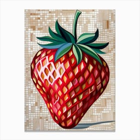 Strawberry Mosaic Canvas Print