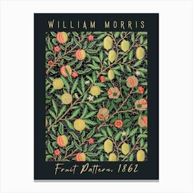 William Morris Fruit Pattern Canvas Print