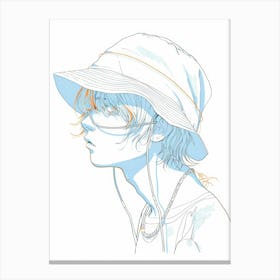 Hats Illustration Canvas Print