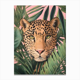 Leopard In The Jungle 2 Canvas Print