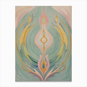 Pastel Flame Canvas Print