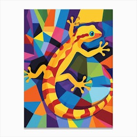 Day Gecko Abstract Modern Illustration 2 Canvas Print