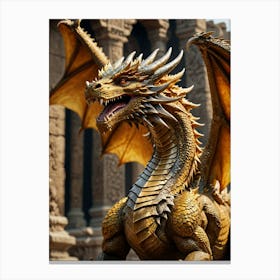 Golden Dragon Canvas Print