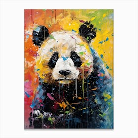 Panda Art In Expressionism Style 2 Canvas Print