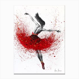 Scarlet Sensation Dance Canvas Print