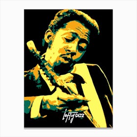 Lefty Dizz American Chicago Blues Guitarist Canvas Print