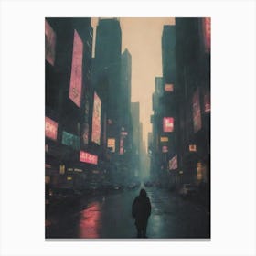 New York City At Night 2 Canvas Print