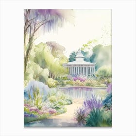 Adelaide Botanic Garden, 2, Australia Pastel Watercolour Canvas Print