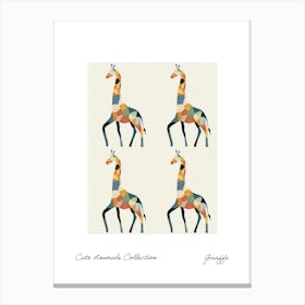 Cute Animals Collection Giraffe 1 Canvas Print