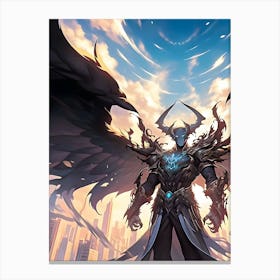 Angel Of The Sky Canvas Print