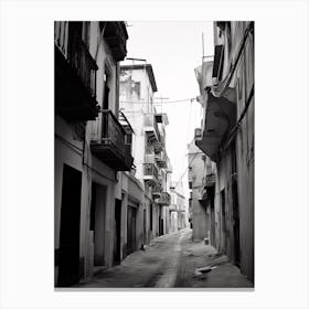 Gaeta, Italy, Black And White Photography 3 Canvas Print