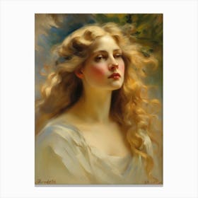 British lady portrait  Canvas Print