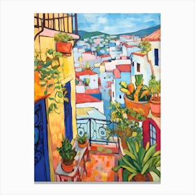 Tangier Morocco 2 Fauvist Painting Canvas Print