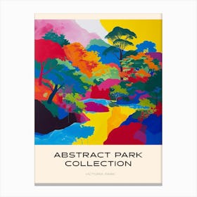 Abstract Park Collection Poster Victoria Park Hong Kong 1 Canvas Print