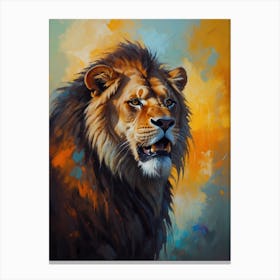 Lion Painting 3 Canvas Print