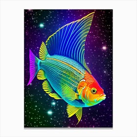 Fish In Space Canvas Print