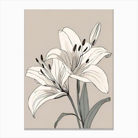 Two Lilies Canvas Print