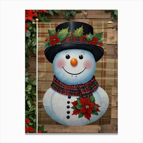 Snowman Canvas Print