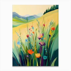 Wildflowers In The Meadow Canvas Print