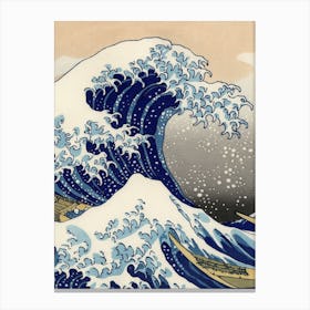 Funny Sea Waves Cool Canvas Print