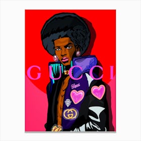 Afro Sheen and Gucci Dreams 1 Canvas Print