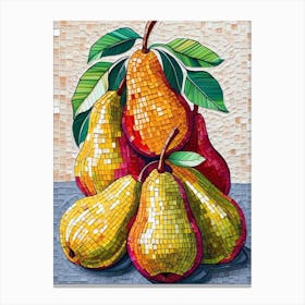 Mosaic Pears 1 Canvas Print