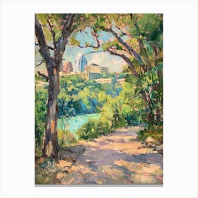 The University Of Texas At Austin Texas Oil Painting 2 Canvas Print