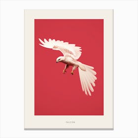 Minimalist Falcon 2 Bird Poster Canvas Print