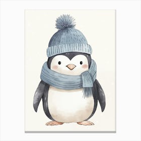 Winter Penguin 1 Canvas Print