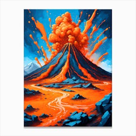 Volcano Orange 1 Canvas Print