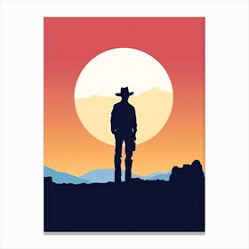 Zen Cowboy Silence Canvas Print