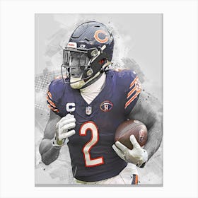 D. J. Moore Chicago Bears Canvas Print