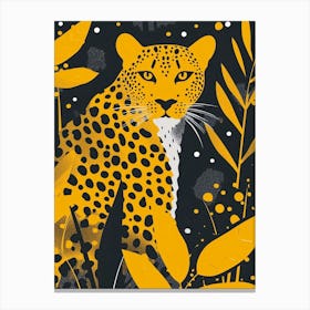 Yellow Puma 3 Canvas Print