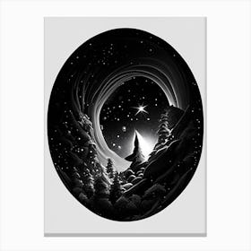 Dwarf Galaxy Noir Comic Space Canvas Print