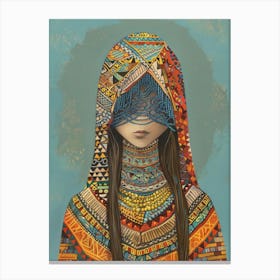 Woman With A Hood Canvas Print