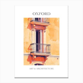 Oxford Travel And Architecture Poster 4 Canvas Print