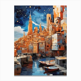 City At Night Canvas Print