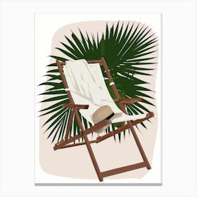 Beach Chair Canvas Print