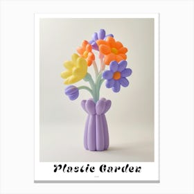 Dreamy Inflatable Flowers Poster Lilac 3 Canvas Print
