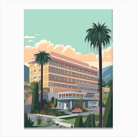 Los Angeles Usa Travel Illustration 2 Canvas Print
