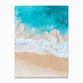 Aerial View Of A Beach 45 Canvas Print