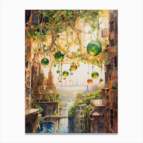 Futuristic Cityscape 6 Canvas Print