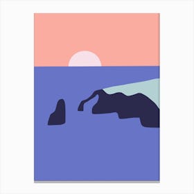 Minimalist Coastal Canvas Print