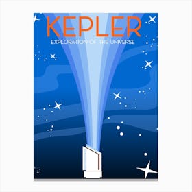 Kepler Exploration Of The Universe Space Art Canvas Print