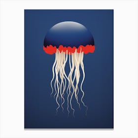 Irukandji Jellyfish Cartoon 5 Canvas Print