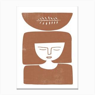 Nz Terracotta Bowl Canvas Print