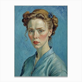 Portrait Of A Young Woman 13 Canvas Print