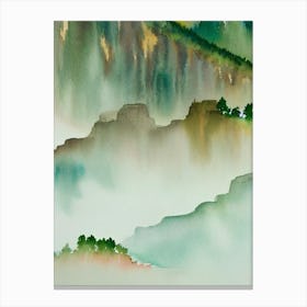 Grand Canyon National Park United States Of America Water Colour Poster Canvas Print