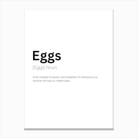 Eggs Definition Meaning Canvas Print