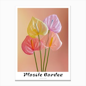 Dreamy Inflatable Flowers Poster Flamingo Flower 1 Canvas Print